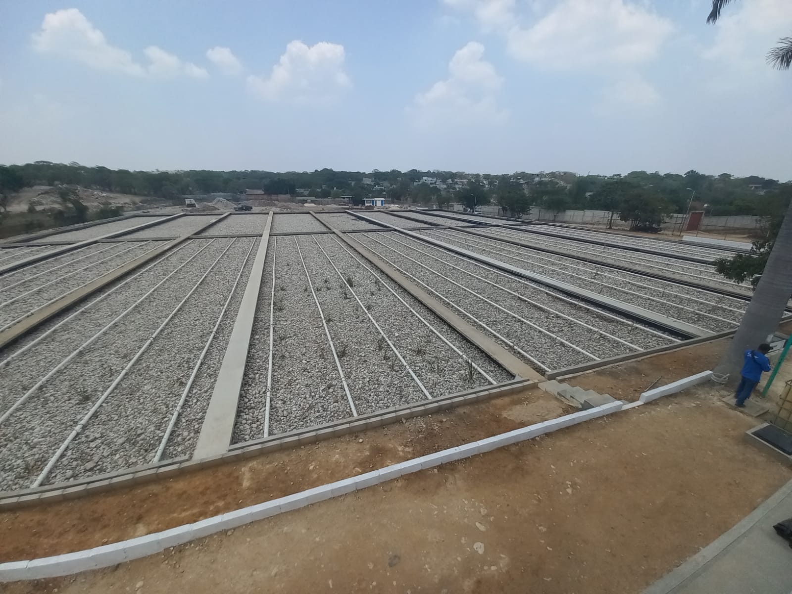 Construcción de reactores en la PTAR El Jobo, Chiapas